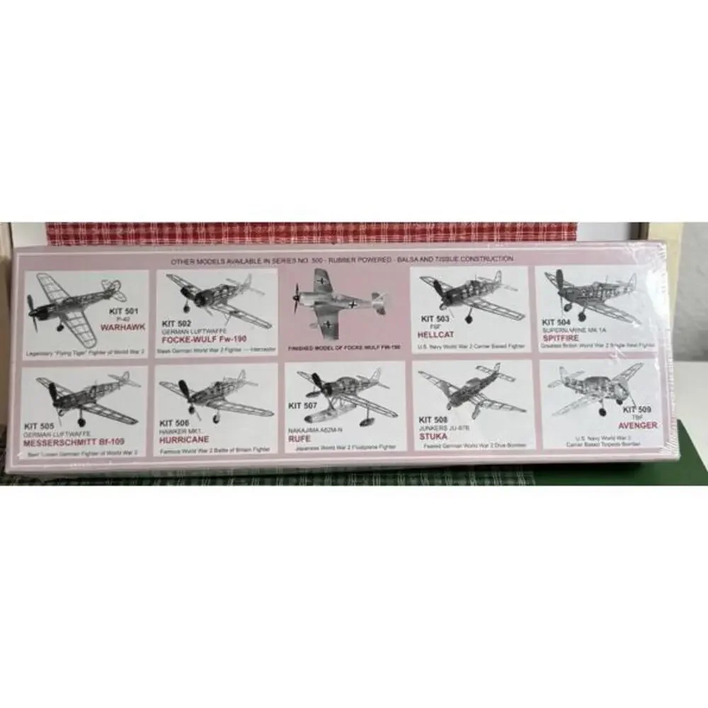 Guillow’s Focke-Wulf‎ FW 190 Balsa Wood Flying Model Kit WWII Sealed